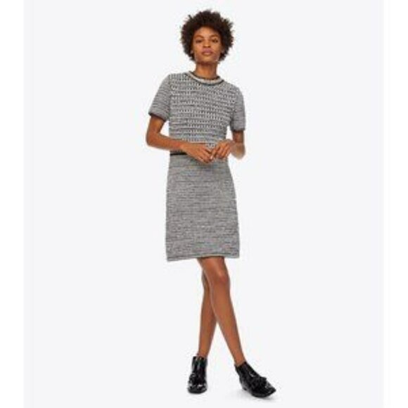 Tory Burch Embellished Tweed Short-Sleeve Dress - Picture 15 of 16